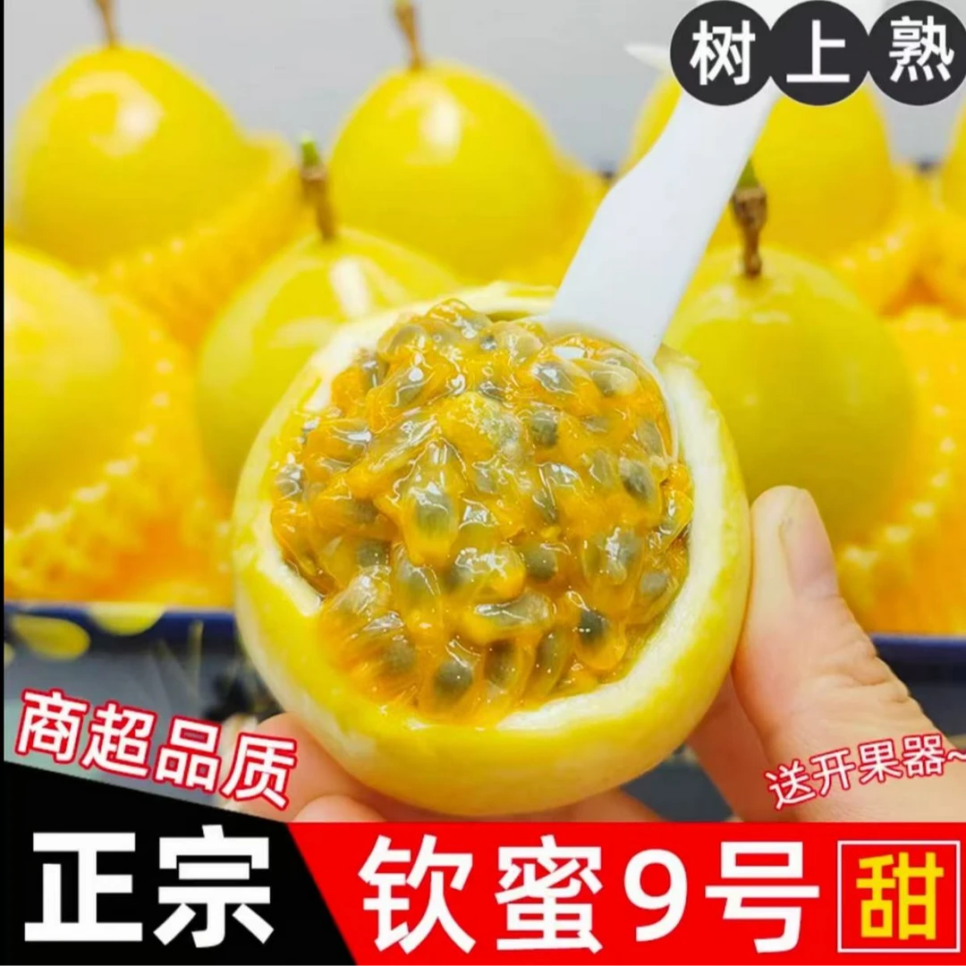 [亏本福利品]广东茂名正宗钦蜜9号黄金百香果新鲜当季水果香甜