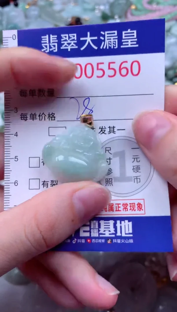 吊坠(不含链)未镶嵌翡翠5560