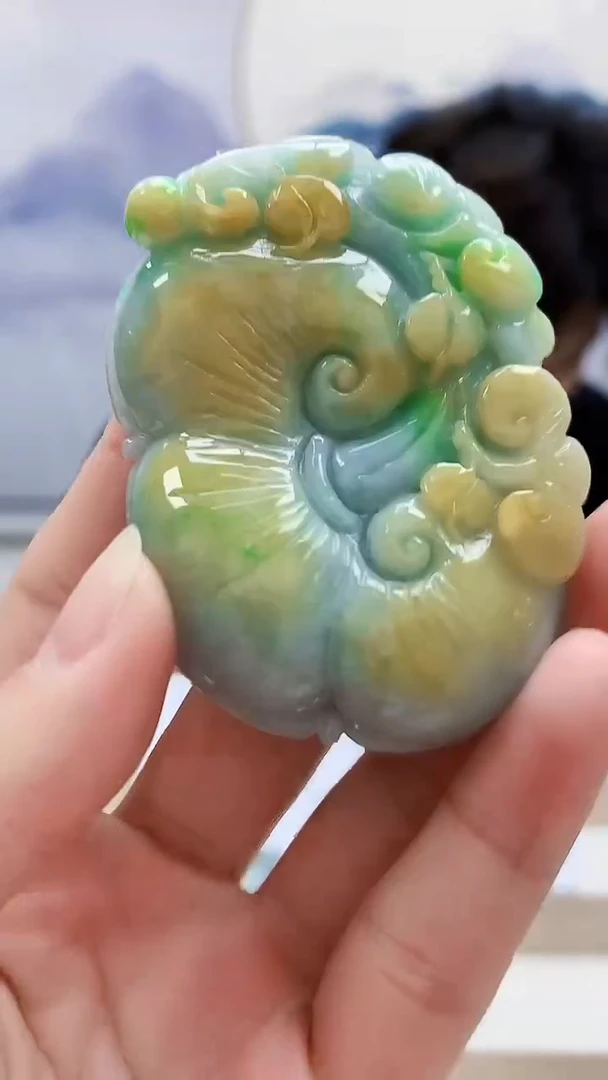 未镶嵌定制翡翠5145lr-毛货挂件20