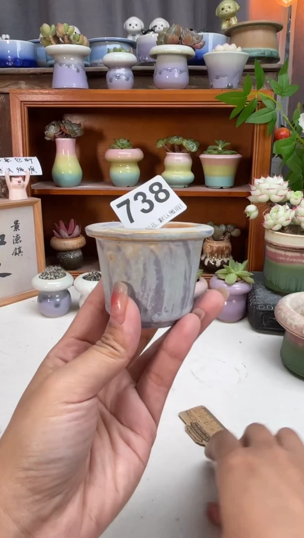 瓷片738知木小芳花盆