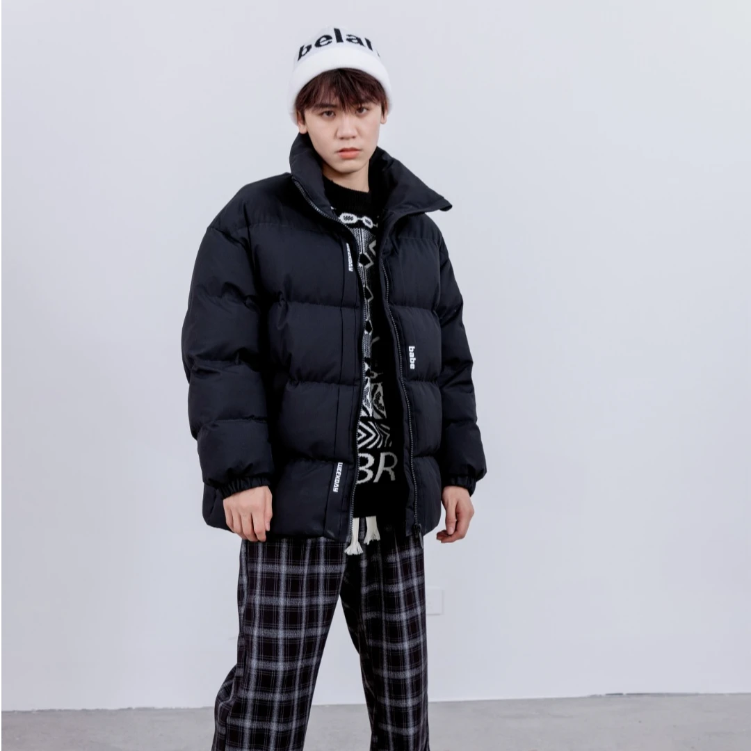 75818高端专享老林家天花板青少年棉衣黑色