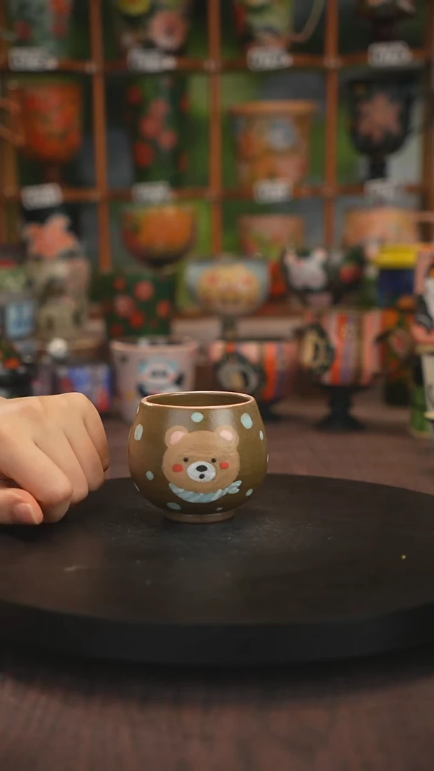 紫砂油画手绘釉下彩