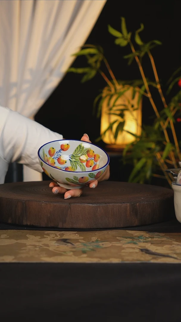 碗景德镇手工手绘高温釉下彩可进蒸箱烤箱洗碗机