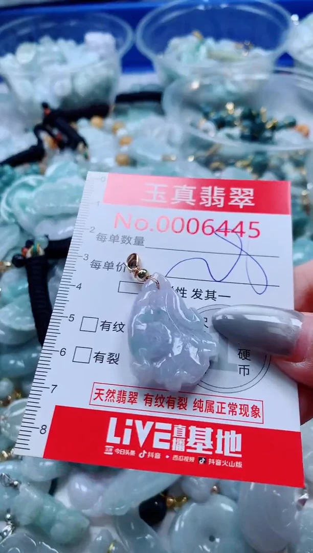 吊坠(不含链)未镶嵌翡翠6445