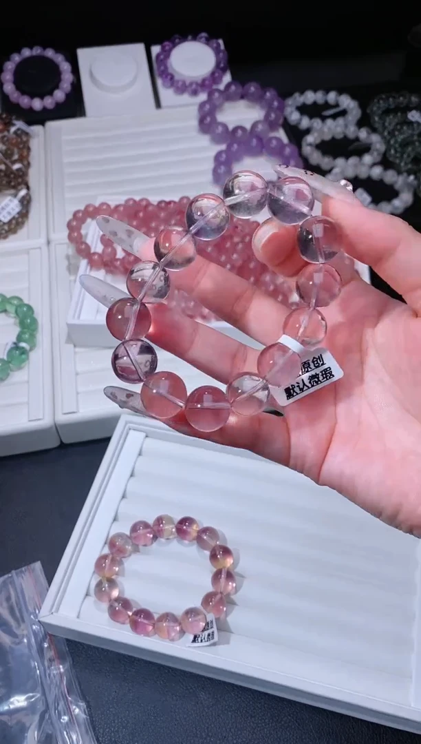 【闪购商品】萤石手链未镶嵌39.50萤石手串 多样性发其一
