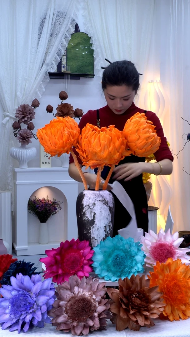 永生洋蓟爱马仕橙3头0106