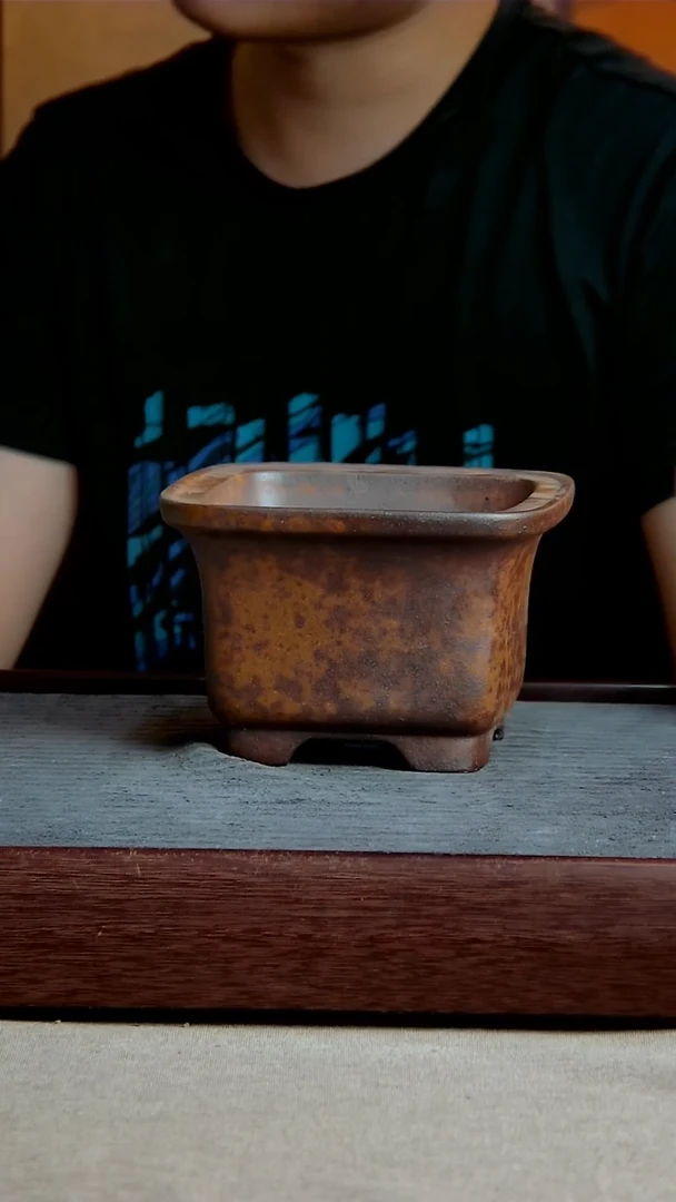 紫砂花盆12*8内径紫砂花盆