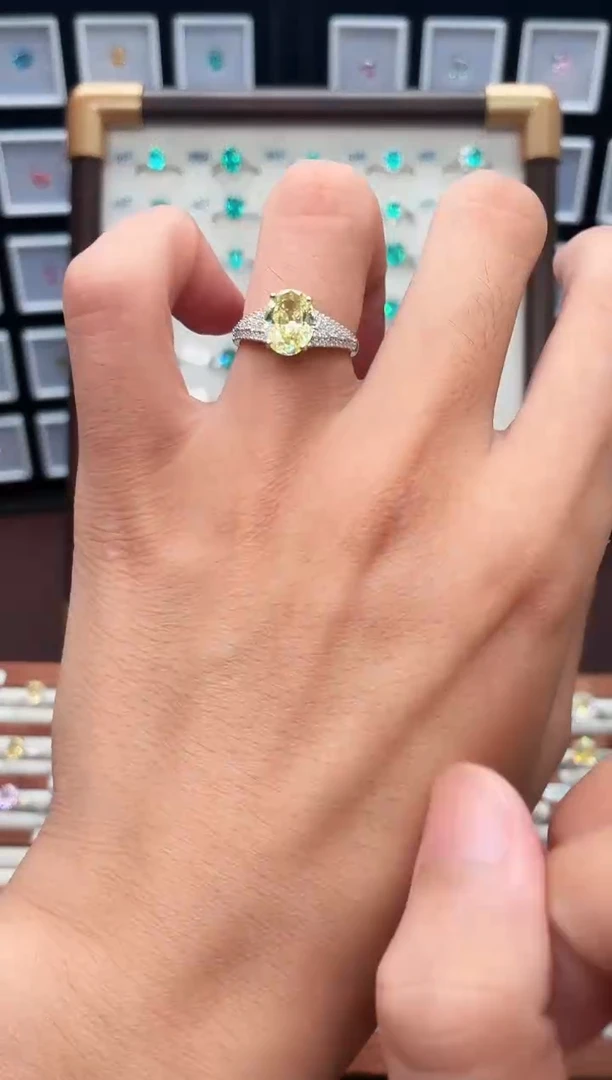 银S925镶嵌戒指金绿宝石11111