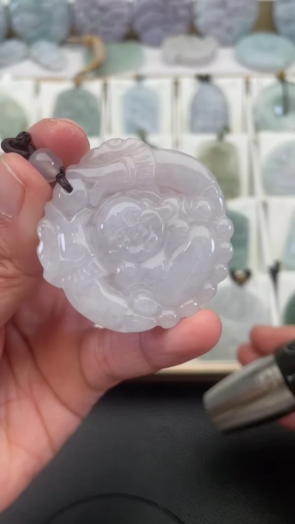 颈饰未镶嵌翡翠天然缅甸翡翠A货335