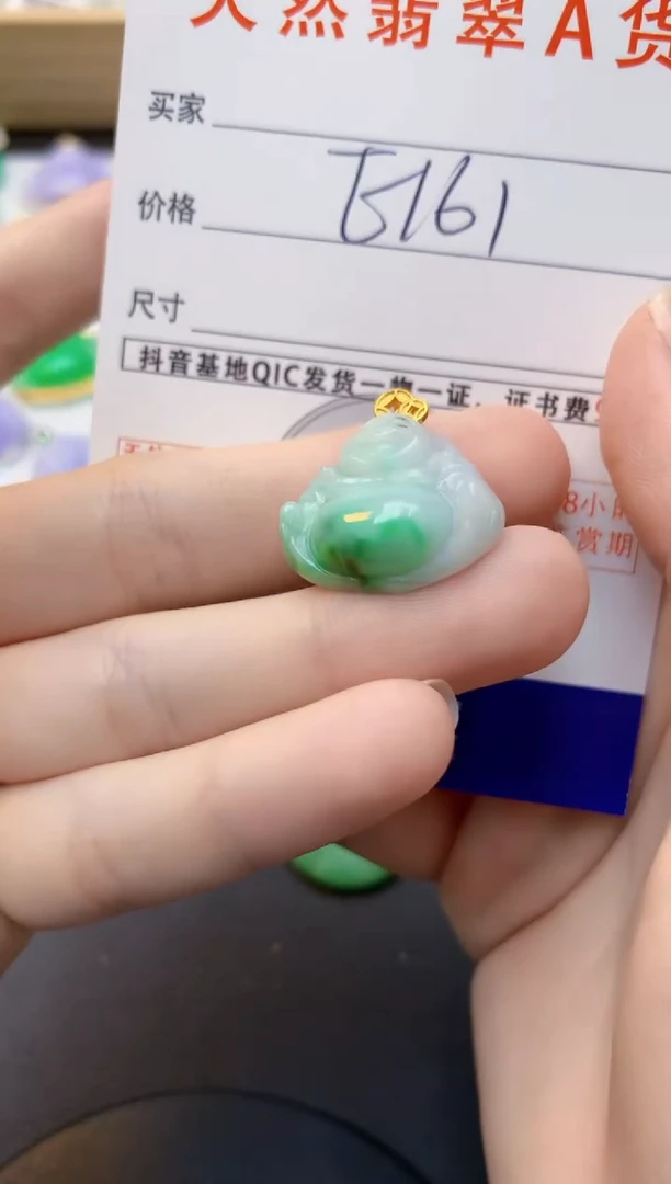 颈饰未镶嵌翡翠天然缅甸A货翡翠百元以上9元证书费自理