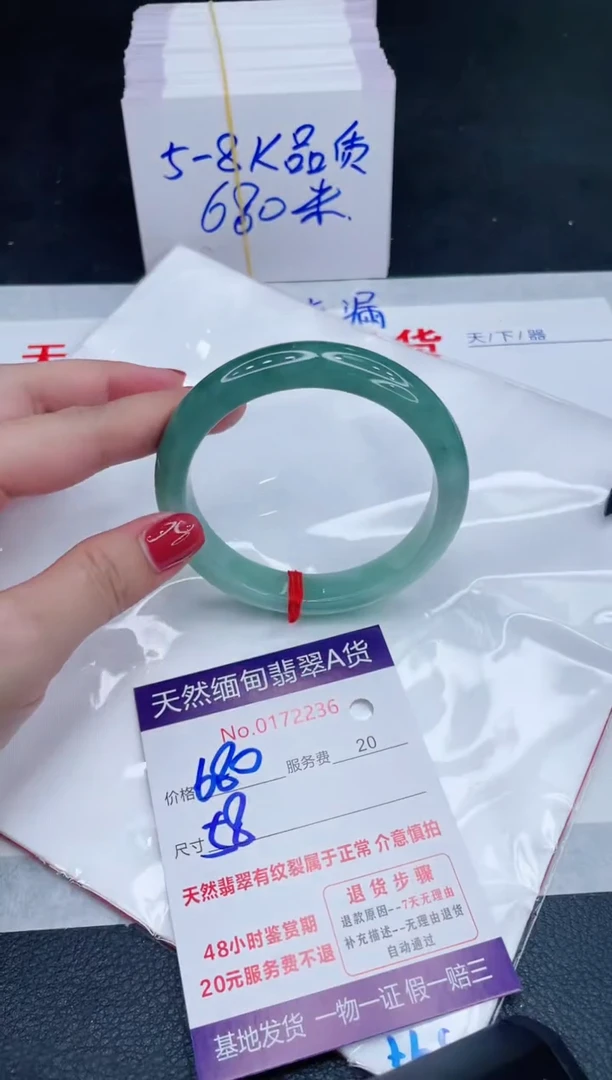 未镶嵌手镯翡翠680.00