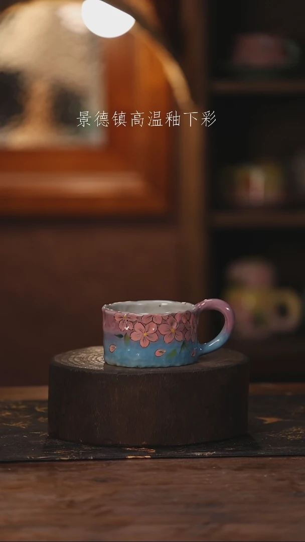 陶瓷景德镇高温釉下手绘陶瓷383