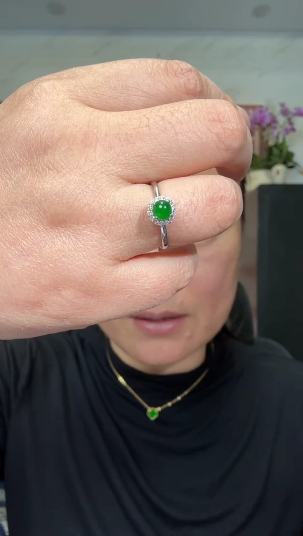 颈饰银S925镶嵌翡翠00007228