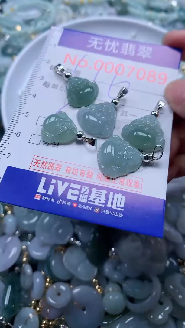 翡翠未镶嵌吊坠(不含链)7089多样性发其一