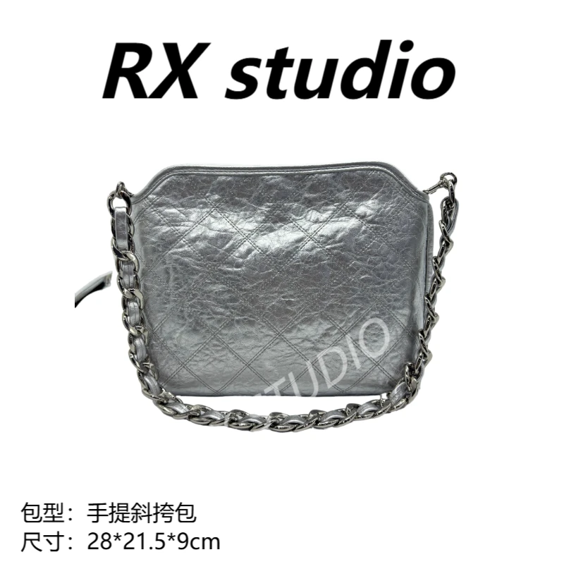 【一秒入夏】ZT-D9602-水晶银 轻奢小众设计感时尚百搭ins女士包包