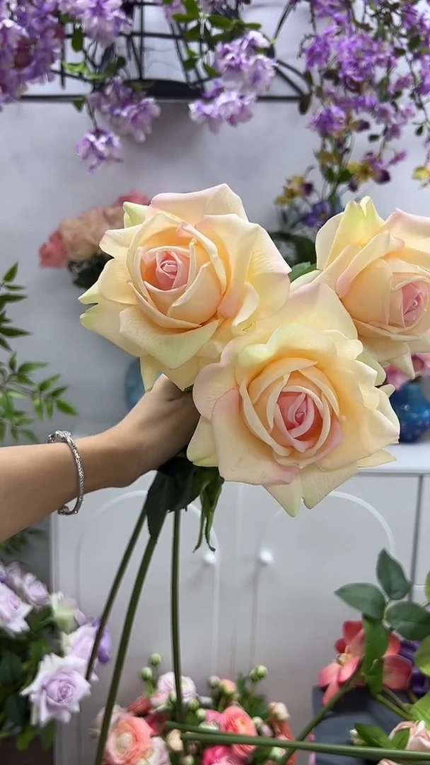 3枝香槟色手感保湿水晶