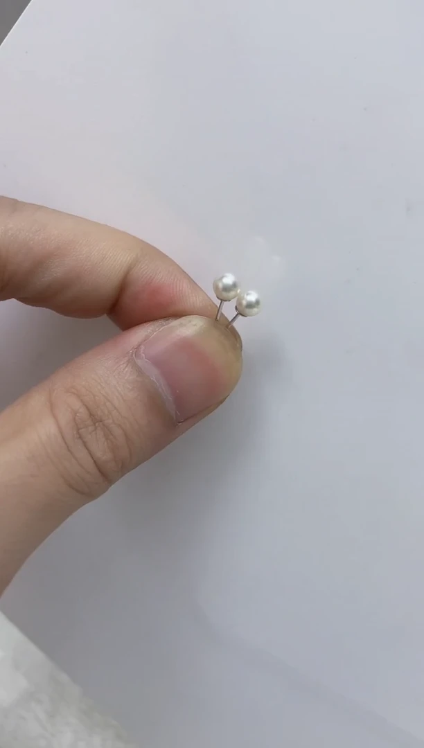 银S925镶嵌耳饰海水珍珠