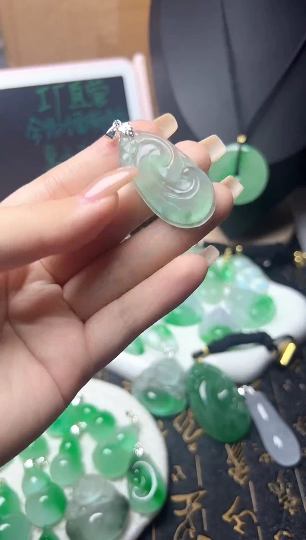颈饰未镶嵌翡翠所见即所得，一图一物