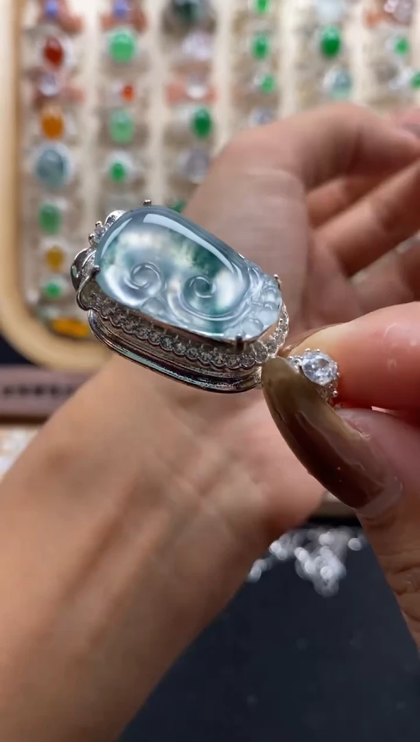 未镶嵌戒指翡翠缅甸天然a货翡翠