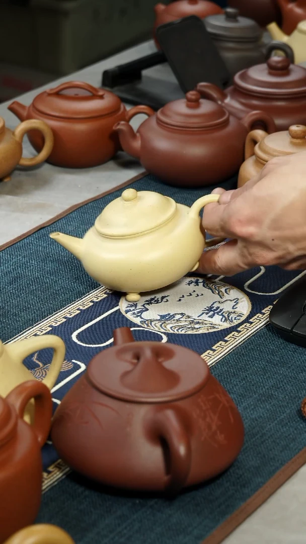 【闪购商品】紫砂茶壶本绿水平茶壶