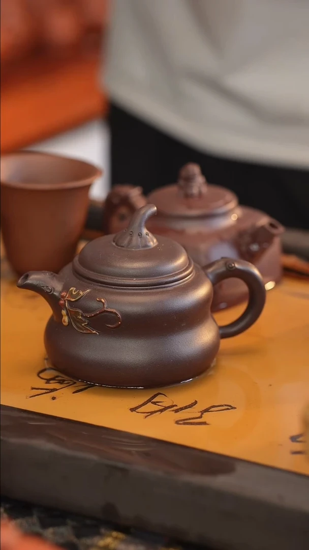 茶壶紫砂原矿手工制作