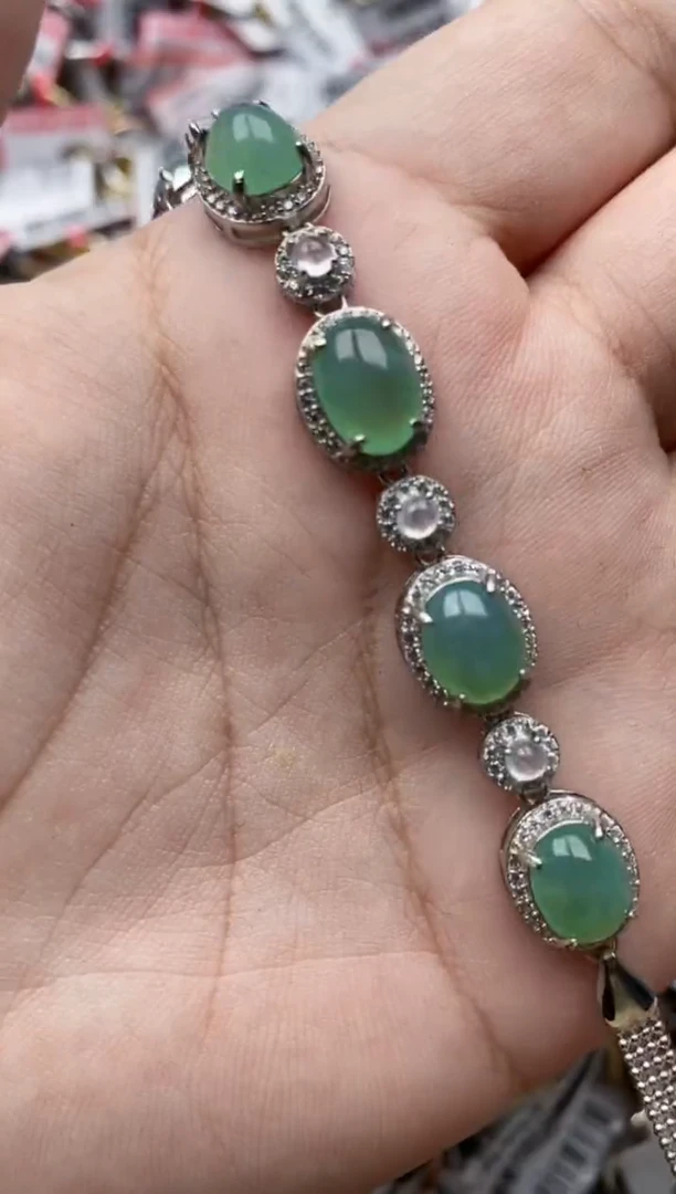 【闪购商品】翡翠戒指银S925镶嵌111111---6