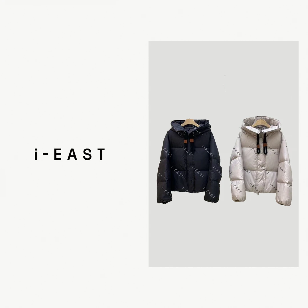 i-EAST 经典复刻~简约连帽百搭羽绒服外套-5C YR5425
