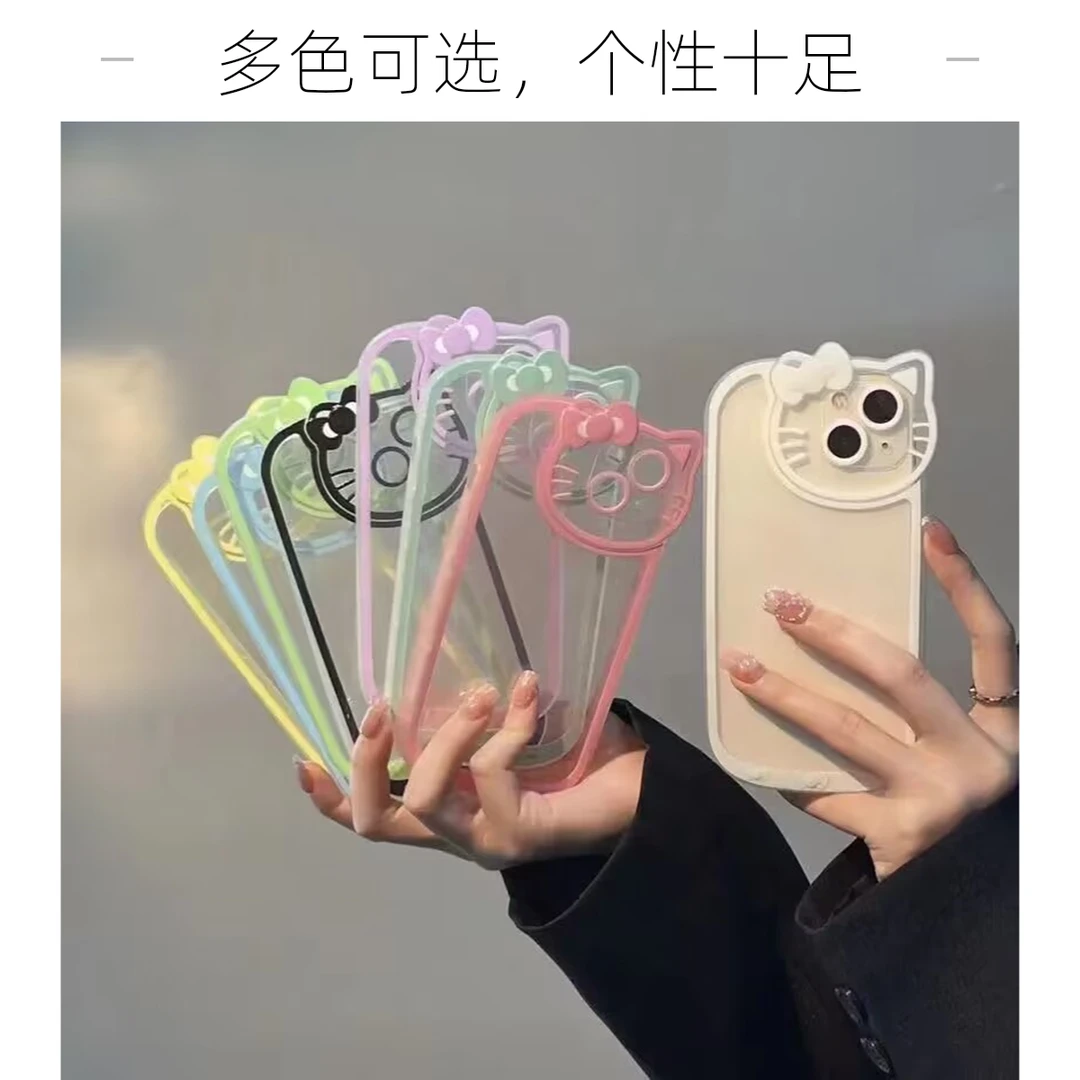 少女ins猫咪摄像头适用iPhone13pro/max苹果12手机壳11简约xs软xr
