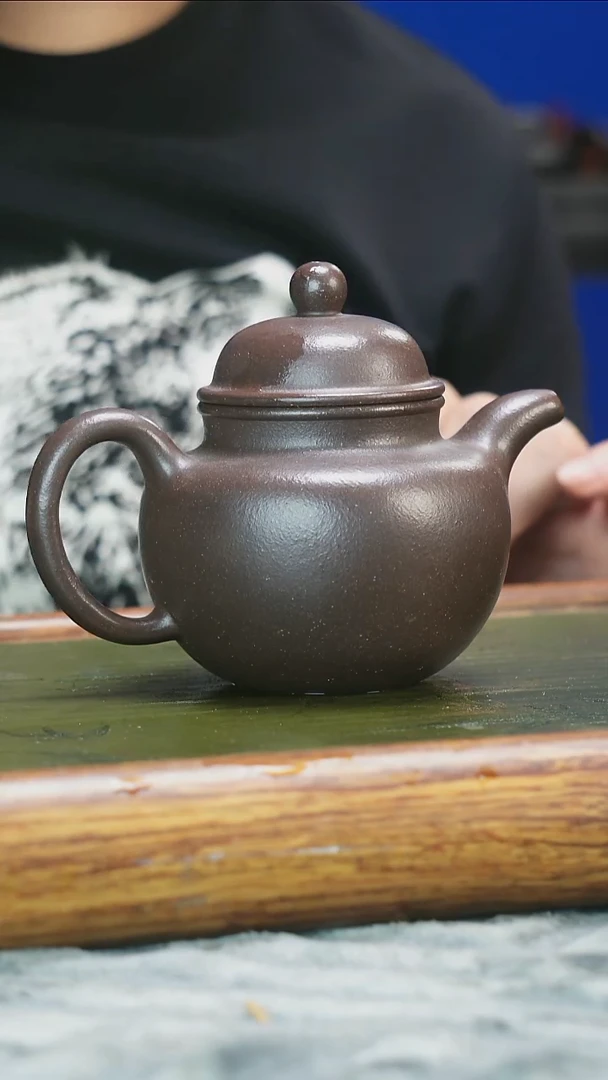茶壶紫砂古天青泥光塑多球