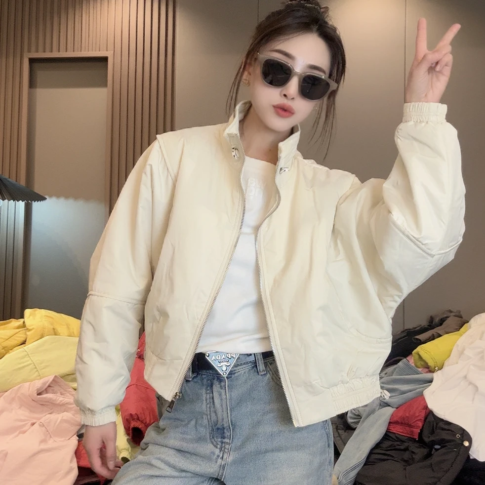 立领假两件薄款外套