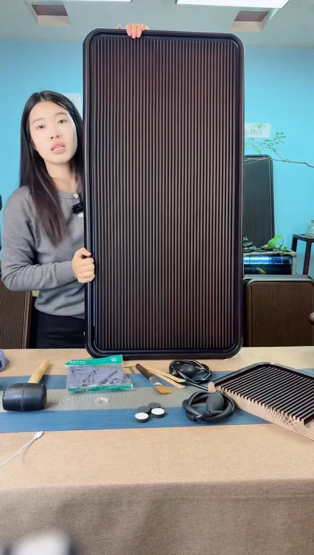 100*50*5千川大板黑胡桃色款式茶盘