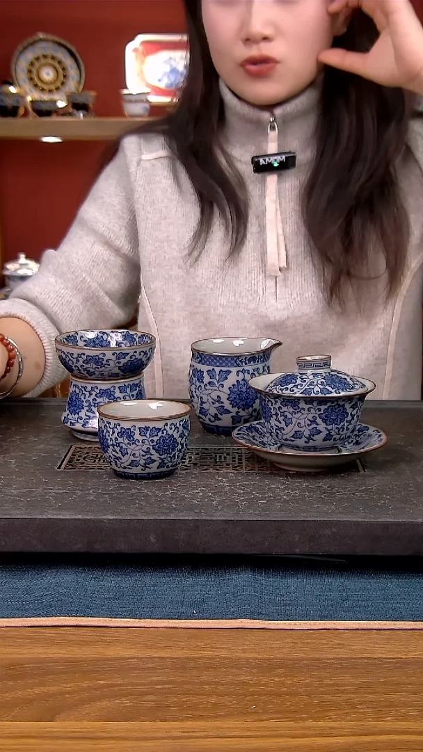 简装家用款4件套 老陶泥开片纹陶瓷茶具