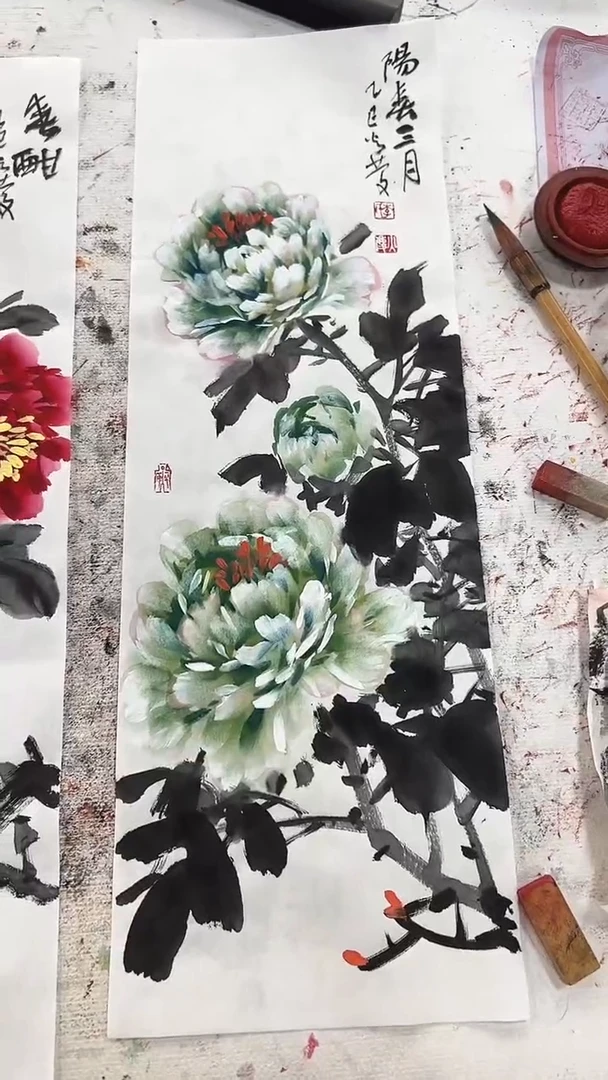 国画李火庆/国画/花鸟