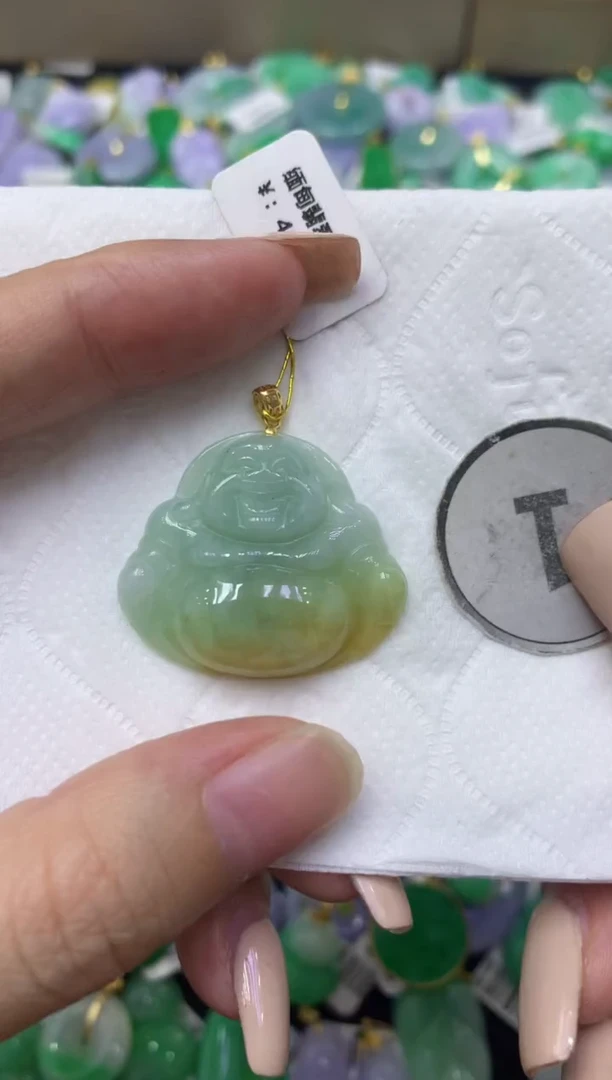 颈饰未镶嵌翡翠天然缅甸翡翠A货