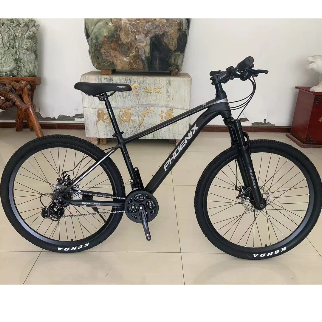 2025凤凰26/27.5寸铝合金补土车架前叉带锁禧玛诺21速成人山地车