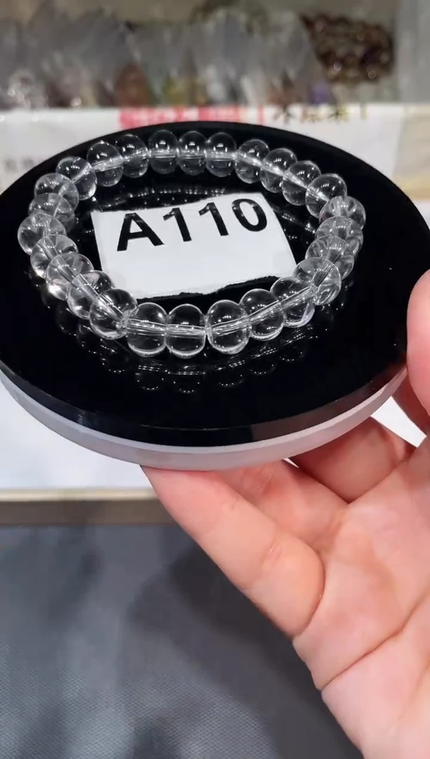 未镶嵌手链水晶A110 白水 股珠10