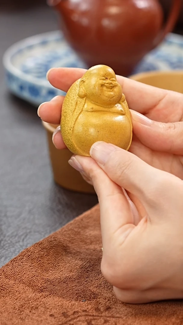 茶壶紫砂宜兴原矿高端紫砂 弥勒茶宠