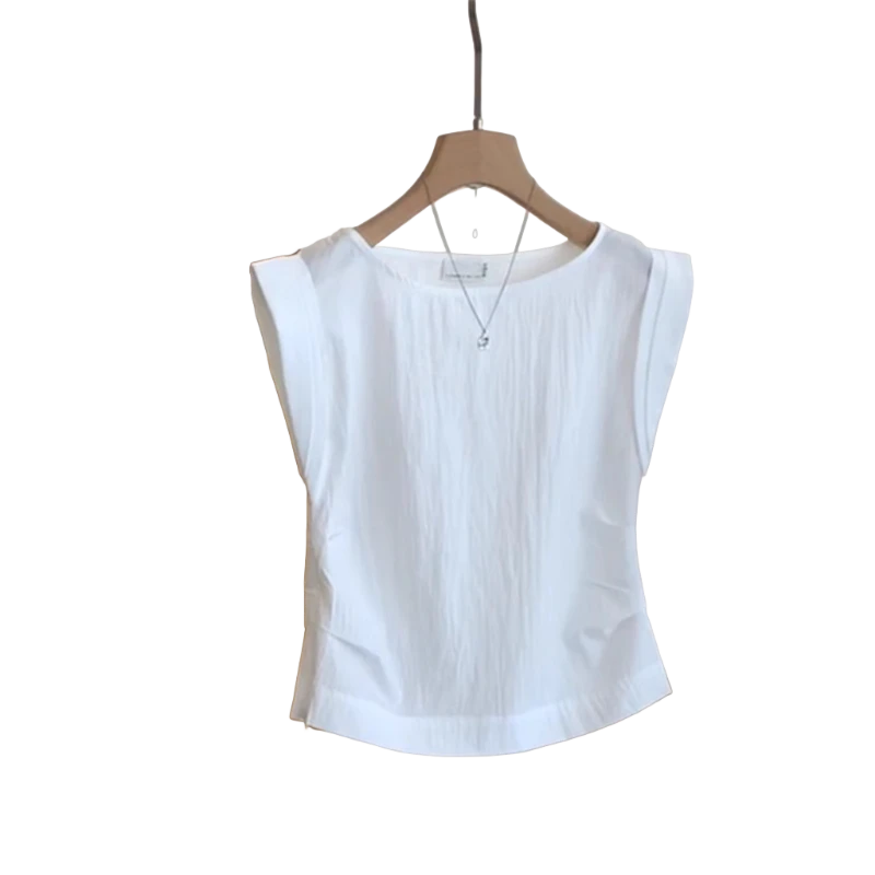 巨推荐，上身绝美！小飞袖设计背心女夏季慵懒时尚修身显瘦短款上衣