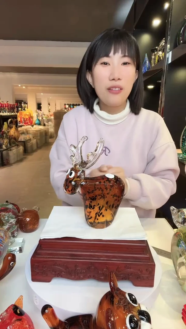 【闪购商品】茶盏琉璃摆件家居摆件