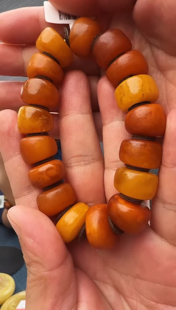 蜜蜡未镶嵌珠宝奇石假一罚十微瑕48，18多样性发其一