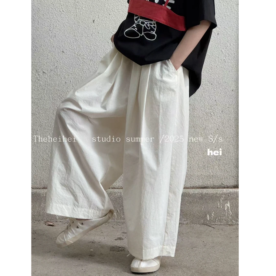 设计师品牌【夏日凉爽】简约百搭宽松休闲裤中大童亲子装 3133