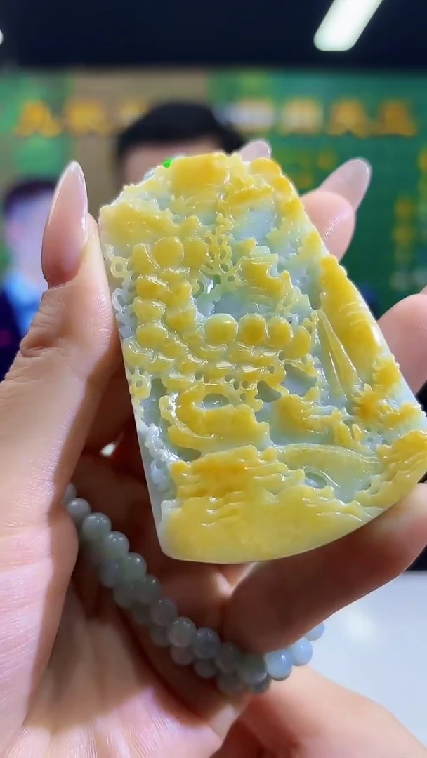 定制翡翠未镶嵌0602/Y/发其一件/山水