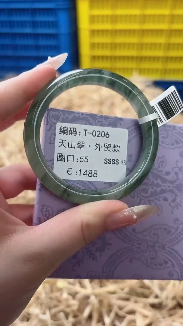 未镶嵌手镯石英质玉T-0206