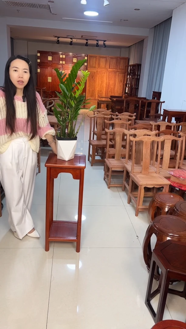 花梨木类端景台花架