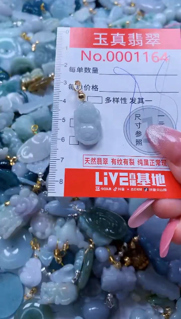 翡翠未镶嵌吊坠(不含链)1164