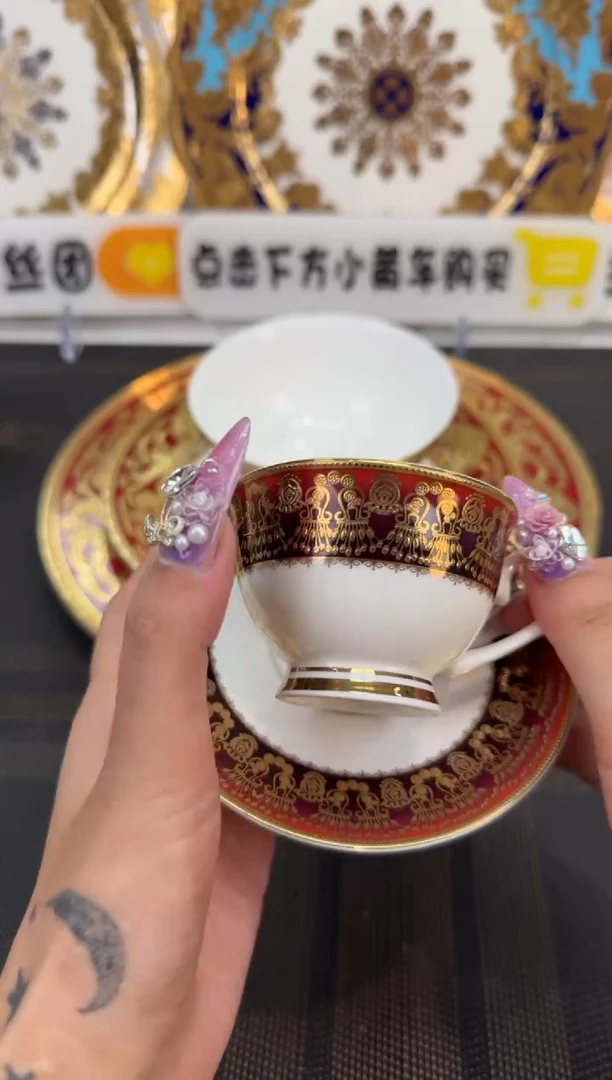 瓷片90毫升杯碟 福利款 2套