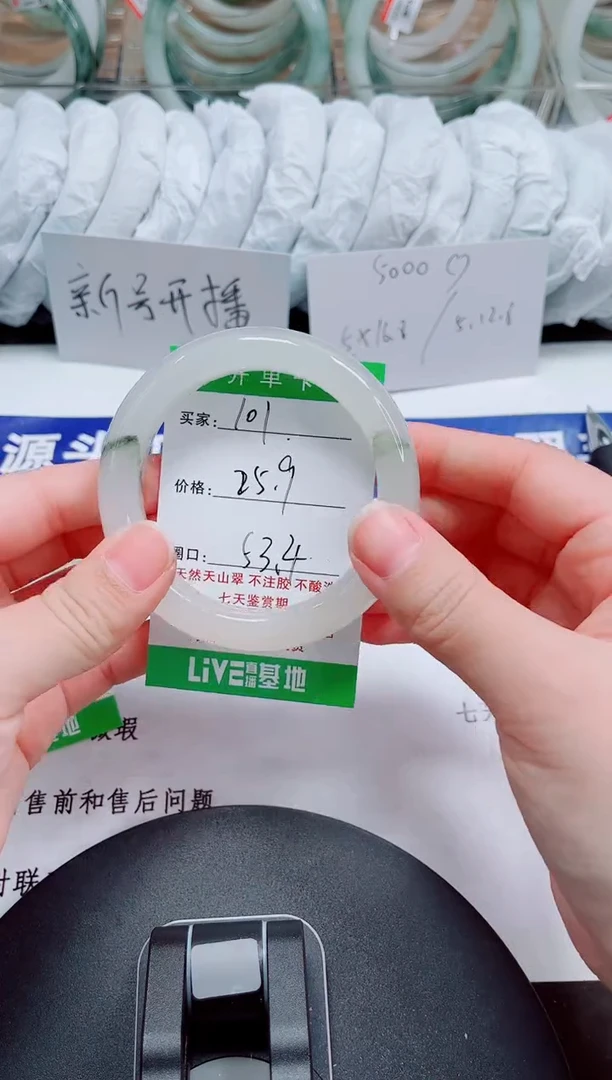 未镶嵌手镯石英质玉101-53/54