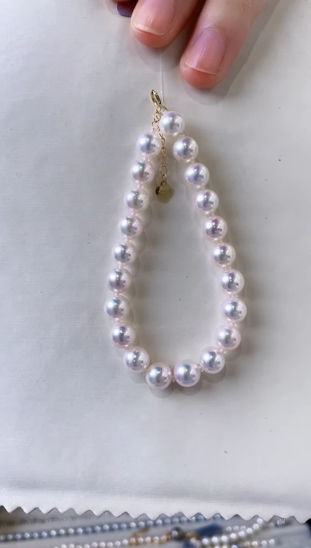 【闪购商品】海水珍珠手链未镶嵌7-7.5Akoya海水珍珠手链