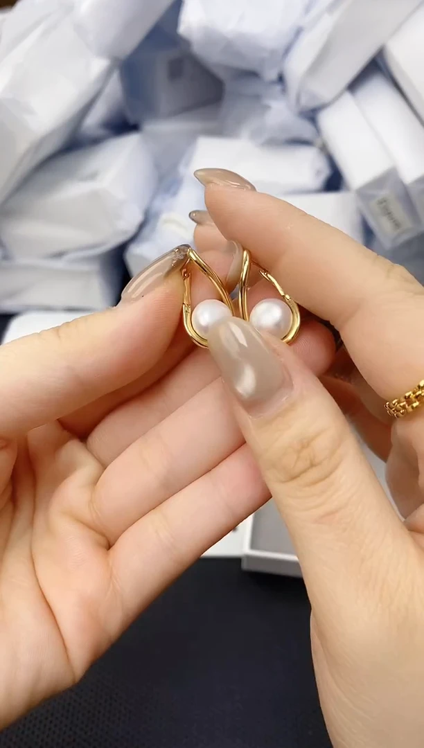 未镶嵌耳饰淡水珍珠ED1081