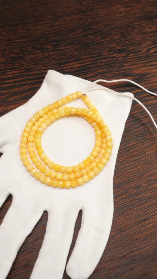 【闪购商品】蜜蜡手链未镶嵌紫金标刀铲无相108 6.5mm